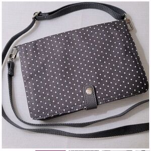 THIRTY ONE City Charcoal Swiss Dot Cotton crossbody